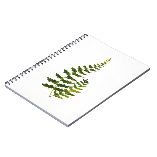 Carnet Aquarelle Fern Botanique Verdure Rustique Élégant (Côté gauche)