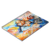 Carnet Aquarelle - Feuilles d'automne (Côté gauche)