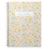 Carnet Aquarelle Fleur Jaune (Devant)