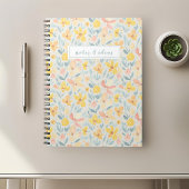 Carnet Aquarelle Fleur Jaune