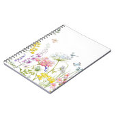 Carnet Aquarelle Fleur sauvage prairie florale d'été (Côté gauche)