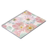 Carnet Aquarelle fleurs délicates. (Côté gauche)