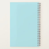 Carnet Aquarelle Fleurs Rose Bleu Distressed Art Fille (Verso)