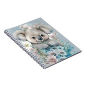 Carnet Aquarelle Floral Koala (Côté Droit)