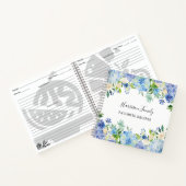Carnet Aquarelle Floral Personnalisé Recette Ordinateur p (Intérieur)