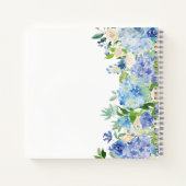 Carnet Aquarelle Floral Personnalisé Recette Ordinateur p (Dos)