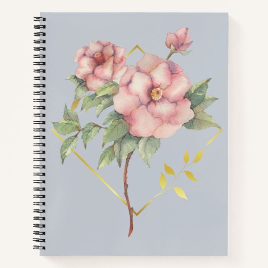 Carnet Aquarelle Florale (Devant)