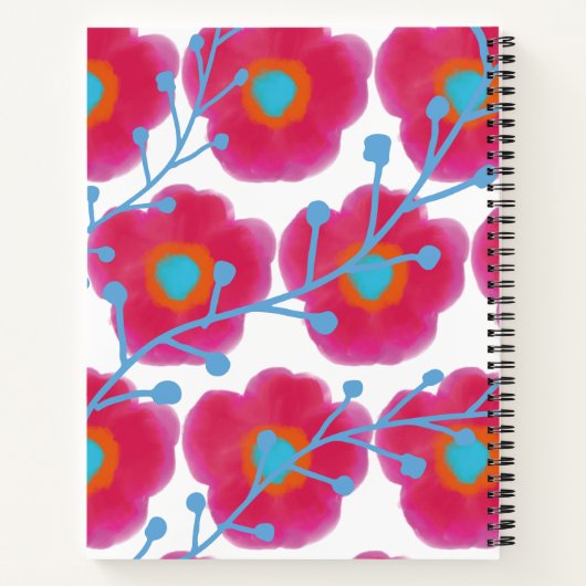 Carnet Aquarelle florale (Dos)