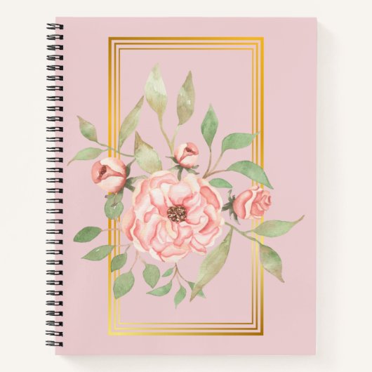 Carnet Aquarelle Florale (Devant)