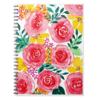 Carnet Aquarelle florale