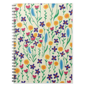 Carnet Aquarelle florale de couleur vive Carnet/Journal