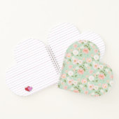 Carnet Aquarelle florale en rose et en rose (Intérieur)