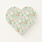 Carnet Aquarelle florale en rose et en rose (Dos)