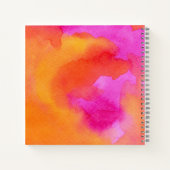 Carnet Aquarelle florale moderne couleur Whimsical (Dos)