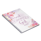 Carnet Aquarelle Florale, Mon Âme Trouve Le Repos - Ps 62 (Côté Droit)