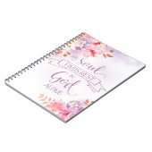 Carnet Aquarelle Florale, Mon Âme Trouve Le Repos - Ps 62 (Côté gauche)