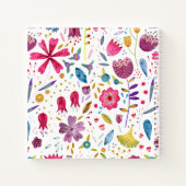 Carnet Aquarelle florale monogramme (Dos)