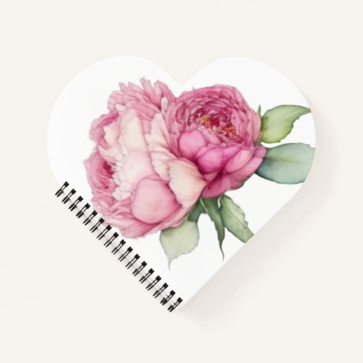 Carnet Aquarelle florale rose pis rose roses roses (Devant)