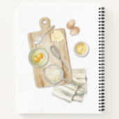 Carnet Aquarelle Fournitures de cuisine Recette personnal (Dos)