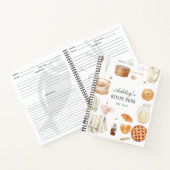 Carnet Aquarelle Fournitures de cuisine Recette personnal (Intérieur)