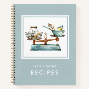 Carnet Aquarelle Fournitures de cuisson Vintages Recette