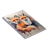 Carnet Aquarelle Fox Duo (Côté Droit)