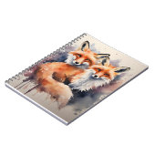 Carnet Aquarelle Fox Duo (Côté gauche)