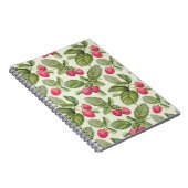 Carnet Aquarelle Framboise Motif sans couture (Côté Droit)