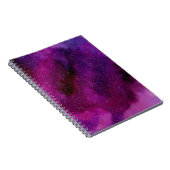 Carnet Aquarelle Galaxies rose violet (Côté Droit)
