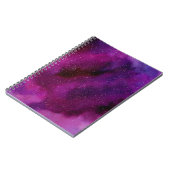Carnet Aquarelle Galaxies rose violet (Côté gauche)