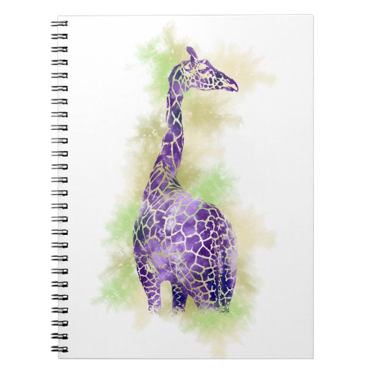 Carnet Aquarelle Giraffe 1 (Devant)