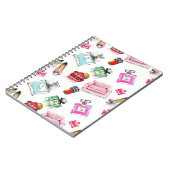 Carnet Aquarelle Glamor : Mode Motif sans couture (Côté gauche)