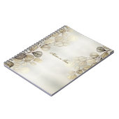 Carnet Aquarelle Golden Eucalyptus Foliage brillant éléga (Côté gauche)