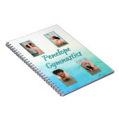 Carnet Aquarelle Gradient Nom personnalisé, Sport & Photo (Côté Droit)