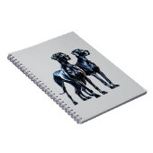 Carnet Aquarelle Great Danes (Côté Droit)