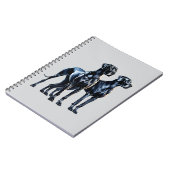 Carnet Aquarelle Great Danes (Côté gauche)