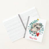 Carnet Aquarelle Hérisson Floral Wreath Personnalisé (Intérieur)