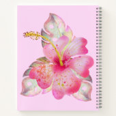 Carnet Aquarelle Hibiscus Fleur Monogramme (Dos)