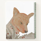 Carnet Aquarelle Hiver Renard forestier (Dos)