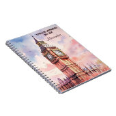 Carnet Aquarelle Icone Landmark City Londres Big Ben (Côté Droit)