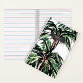 Carnet Aquarelle inspirée Palmiers (À l'intérieur)