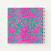 Carnet Aquarelle inspirée rose Aqua Damask Floral (Dos)