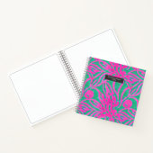 Carnet Aquarelle inspirée rose Aqua Damask Floral (Intérieur)