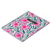 Carnet Aquarelle inspirée rose + bleu Botanique Floral (Côté gauche)