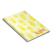 Carnet Aquarelle jaune ananas  (Côté Droit)
