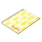 Carnet Aquarelle jaune ananas  (Côté gauche)