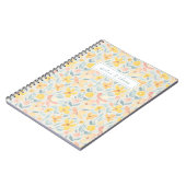 Carnet Aquarelle Jaune Floral (Côté gauche)