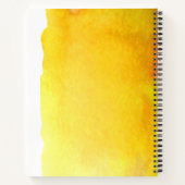 Carnet Aquarelle jaune la citation de vie créative (Dos)