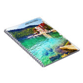 Carnet Aquarelle Kefalonia Grèce Vue côtière (Côté Droit)