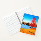 Carnet Aquarelle Lac d'automne (Intérieur)